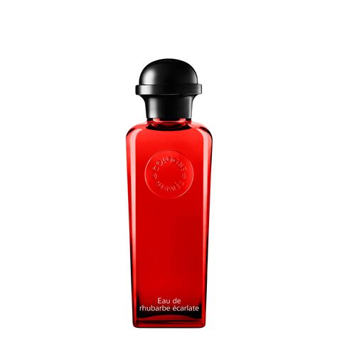 eau de rhubarbe ecarlate hermes|hermes perfume red bottle.